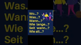 Wo/Wann/Wie lange l common questions l A1 l beginners l learn German l