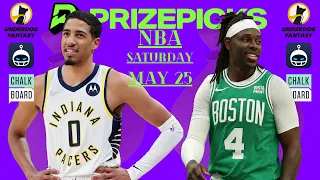 7-1 RUN! CELTICS vs PACERS GAME 3 | PRIZEPICKS TODAY | Saturday May 25 2024 | BEST BASKETBALL DFS