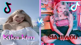 KIKA KIM VS SIA JIWOO  /  Ultimate  TikTok DANCE Challenge Mashup of 2023 Trending