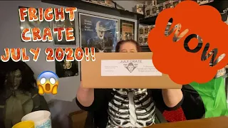 🔴AWESOME Fright Crate Unboxing July 2020!!