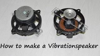 How to make a vibration speaker (Omnidirectional design)
