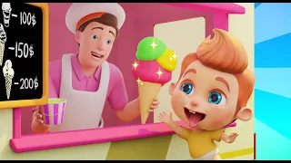 The Muffin Man - Song With Ice Cream+ More Nursery Rhymes & Kids Songs