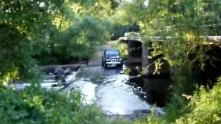 Jeep Wrangler crossing water