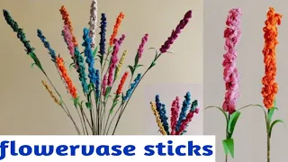 Diy Unique Tall Lighted Vase & Vase Filler Sticks || Home Decorating Ideas || Big Size Corner Flower