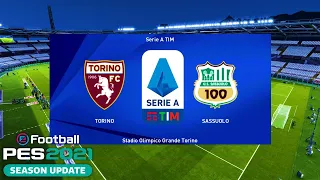 PES 2021 | Torino vs Sassuolo - Serie A TIM 2020/21 Matchday 24 | Gameplay PC