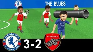 Chelsea vs Arsenal 3-2 | Parody Goals | highlights | 18/08/2018