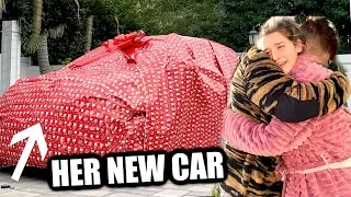 SUPRISING ERYN WITH HER DREAM CAR FOR CHRISTMAS | she had no idea