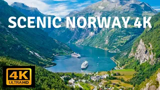 FLYING OVER NORWAY (4K UHD) - Relaxing Music Along With Beautiful Nature Videos - 4K Video Ultra HD