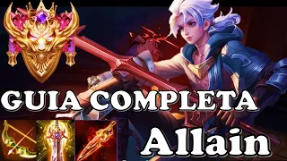 COMO JUGAR CON ALLAIN | GUIA Completa |BUILD, ARCANAS| Activas, PASIVAS |ARENA of VALOR | AOV | RoV