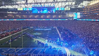 Detroit Lions vs Tampa Bucs, opening ceremony.   Sunday, Jan 21st, 2024.  Playoff Game