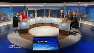 Bundestagswahl 2009: Berliner Runde am Wahlabend