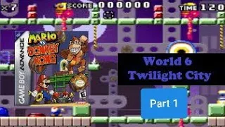 Mario Vs Donkey Kong (GBA, 2004) World 6: Twilight City, part 1