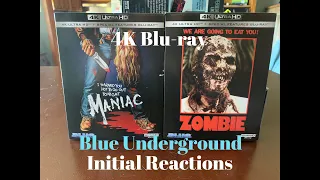 Blue Underground: Zombie & Maniac 4K UHD Blu-ray  -  Initial Reactions