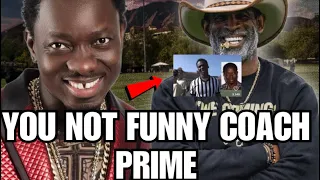 Michael Blackson Reacts To Coach Prime Calling Him Out At Colorado Practice ‼️🤣🤣