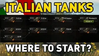 World of Tanks || Italian Tanks: Where to Start?