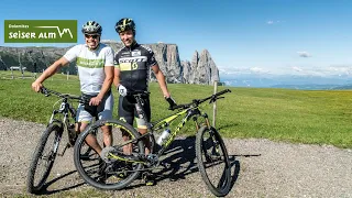 Mountainbike Seiser Alm with Peter Fill and Franz Hofer