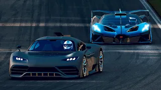 Bugatti Bolide vs Mercedes-AMG Project One at Monza Sunset GP
