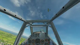 BF-109 vs Spitfire: Intense WW2 Dogfight in DCS Multiplayer..