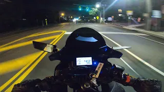 Chill Night Ride - Pure Sound (Yamaha R3 w/ Flame Tune)