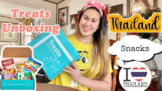 TREATS BOX UNBOXING | SNACKS AND CANDIES FROM THAILAND