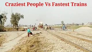Crazy People Vs Fastest Trains|| Stupid People Putting their Lives in Heavy Risk Knowingly