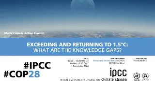 Exceeding and Returning to 1.5°C: What are the Knowledge Gaps?