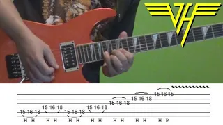 Van Halen - Jump (solo) - guitar lesson with tabs!