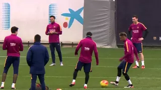 Messi and Neymar skills  training