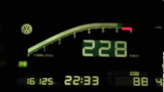 VW Golf 2 VR6 2.9l MK2 mit DigiFIZ Autobahn Vollgas im 5. Gang ab 100 km/h (Nachtfahrt)
