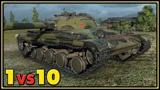 Object 430 - 1 vs 10 - 13 Kills - World of Tanks Gameplay