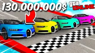 ГОНКА НА BUGATTI CHIRON ЗА 130.000.000$ В ГТА 5 РП РАДМИР / GTA 5 RP RADMIR