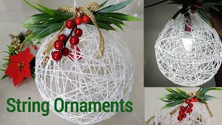 String Ornament and Lantern / Christmas Hanging decor