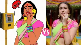 Chaka chaka song meme drawing | Atrangi re | sara Ali khan | Dhanush | Chaka full video song | meme