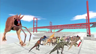 Last Survivor. Touched out, 3D course with two bridges! | Animal Revolt Battle Simulator