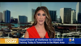 Dept. Of Defense Conducting Military Training Drills In Miami Area