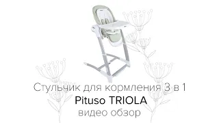 Pituso Triola стульчик для кормления, электрокачели , бустер. Видео обзор.