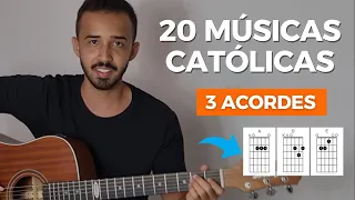 Toque 20 Músicas Católicas no Violão com Apenas 3 ACORDES (Cifras Simplificadas)
