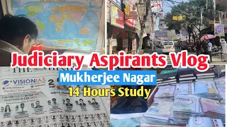 a day Judiciary Aspirants Life in Mukherjee Nagar *Delhi // Judiciary Vlog Preparation Civil Judge