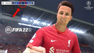 FIFA 22 | Liverpool vs Barcelona Ft. R. Lewandowski, Jota & Salah | UEFA Champions League Gameplay