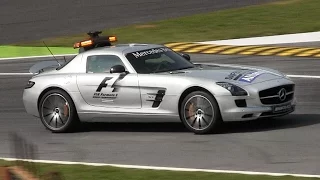 F1 Safety Cars Sound Comparison - Mercedes SL63 AMG vs SLS vs AMG GT S