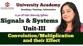 SS47: Convolution/Multiplication and their Effect in the Frequency Domain