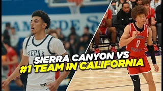 Sierra Canyon vs #1 Team In The State! TOUGHEST Match Up Yet!