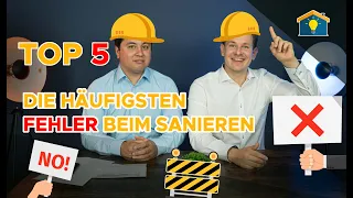 TOP 5 #Fehler beim #Sanieren - Darauf achten!