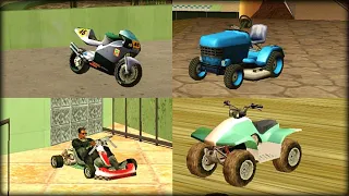 localizações de veículos escondidos no gta San Andreas !!