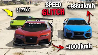 GTA 5 ONLINE - FASTEST CAR SPEED GLITCH (FASTER THAN JETS)