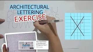 HOW TO DO ARCHITECTURAL LETTERING? DO THIS EXERCISE! | First Year Architectural Plate Philippines