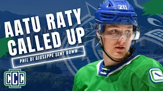 TOP CANUCKS PROSPECT AATU RATY RECALLED FROM ABBOTSFORD