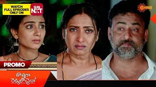 Kothaga Rekkalochenna - Promo | 22 January 2024 | Gemini TV Serial | Telugu Serial