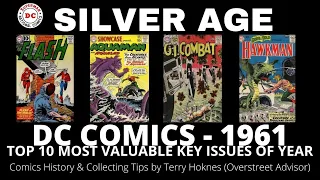 SILVER AGE DC Comics 1961 Top 10 Most Valuable key issues comic book investing Aquaman Hawkman