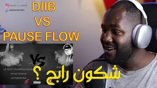 DIIB VS PAUSE FLOW [REACTION]أقوى بيف في المغرب ؟ 🇩🇿❤️